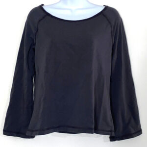Bordeaux Womens Large Gray Long Sleeve Blouse